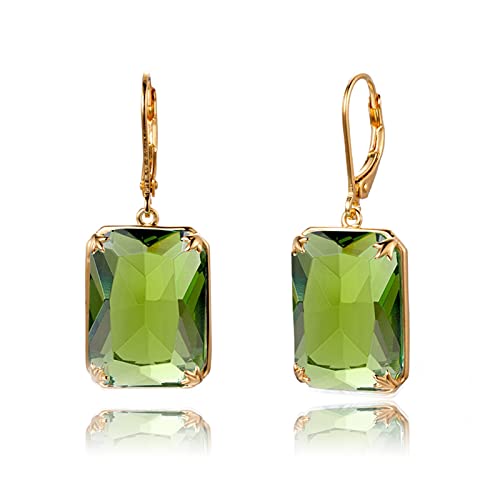 Boucles d'oreilles argent 925 et péridot, le cadeau d'anniversaire idéal