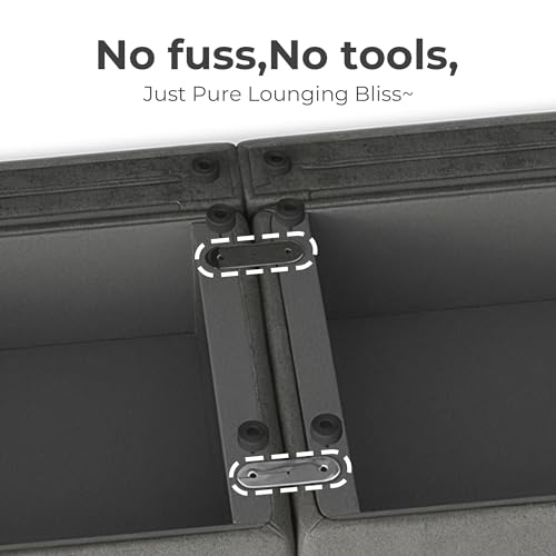 CHITA Oversized Modular Cloud Sectional Sofa, FSC Certified U Shaped Sectional Couches for Living Room, 112 inch Width, 5 Seat Modular Sofa Includes 2 Storage Ottomans, Linen