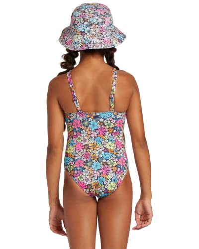 Roxy Girls' Daisy One Piece Swimsuit, Mood Indigo Tropical Rays 232 #TOP1