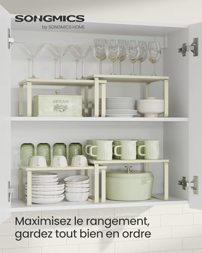 SONGMICS Étagère à épices KCS002W02 Blanc