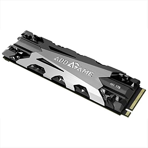 addlink Addgame PS5 Compatible A92 1TB Up to 4700 MB/s Read Speed Internal Solid State Drive - M.2 2280 PCIe NVMe Gen4X4 3D NAND SSD with Heatsink (aUK1TBA92M2P) Cover