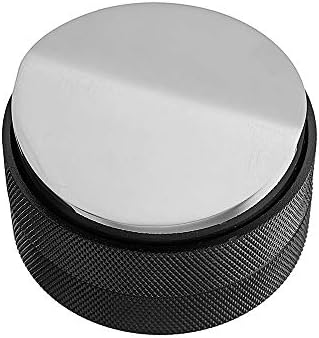 FENHAR 58MM Coffee Distributor Coffee Leveler Macaroon Tamper Proof for Espresso Coffee Grounds Adjustable Tamper-Black (one)