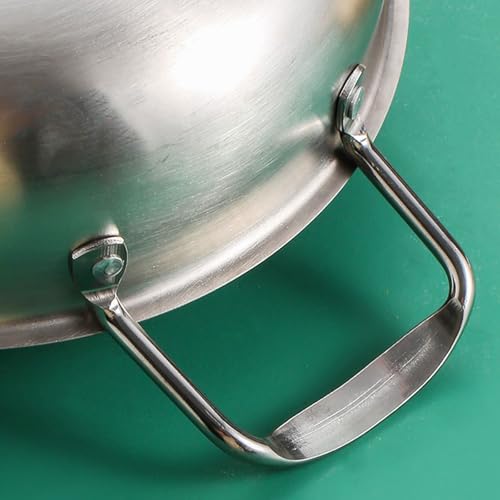 Sartén Wok de acero inoxidable con doble asa 26cm miniatura 3