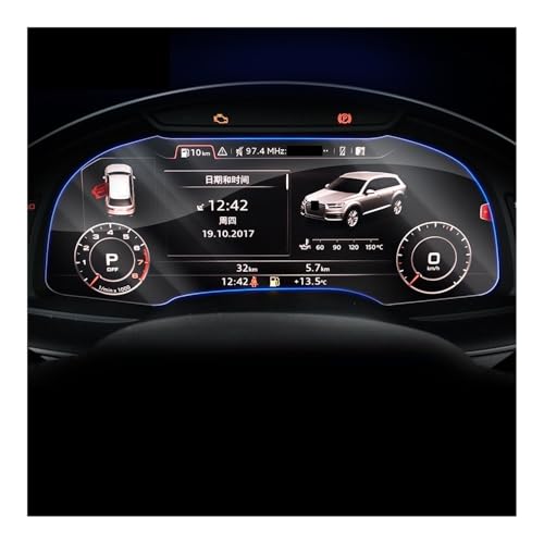 Écran navigation voiture Q7 SQ7 protégé contre rayures avec verre trempé 4M