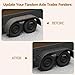 2Pcs Tandem Trailer Fender Double Axle Compatible with 13-15 Inch Wheels Teardrop Pair Enclosed Trailers 66