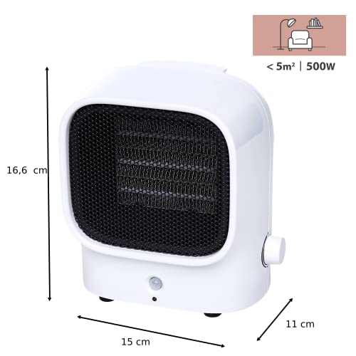 Equation Mini keramische ventilatorkachel Tim, 500 W - Afbeelding 3