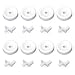 Ultra Durable WD35X21038 Dishwasher Lower Rack Roller Wheel and Stud Kit by Blue Stars - Exact Fit for GE Hotpoint Kenmore dishwasher - Replaces WD12X10267 PS11726733 AP5986365 - PACK OF 8