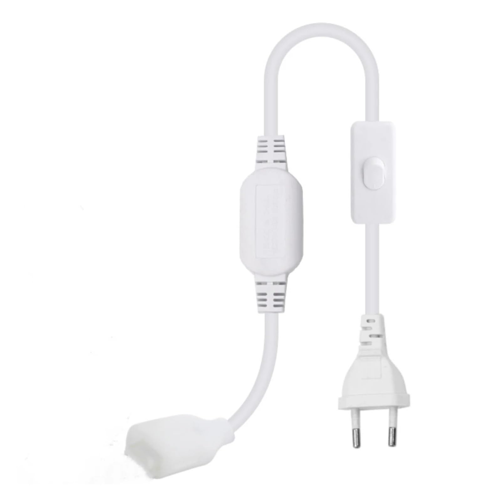 Connecteur d'alimentation 220V dimmable avec interrupteur EU pour ruban LED COB