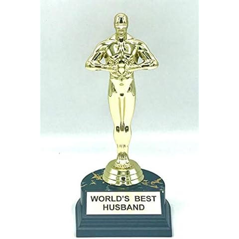 aahs!! Engraving Worlds Best Husband Trophy 7 inch Cover