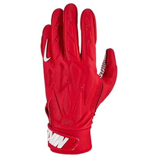 Nike D-Tack 7.0 Lineman Football Gloves University RED | White, X-Large