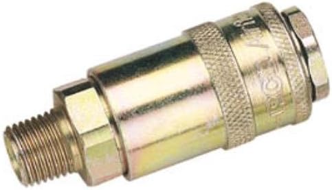 Draper 37833 PCL Tapered Airflow Coupling, 1/4" Male Thread, Blue