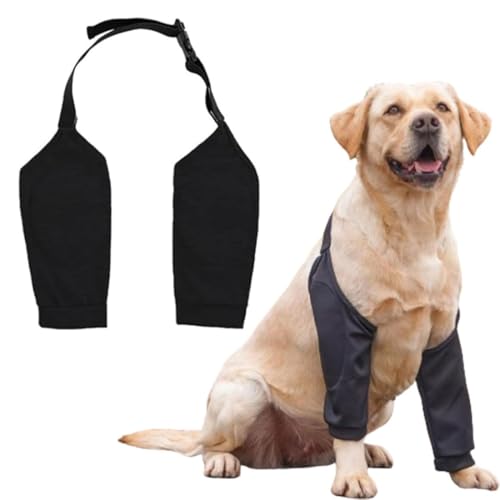 QEDBOJE Hundebeinschutz Ellenbogenbandage Hund verhindert das Lecken von Wunden hilft bei Arthritis (XL für mittelgroße und große Hunde)