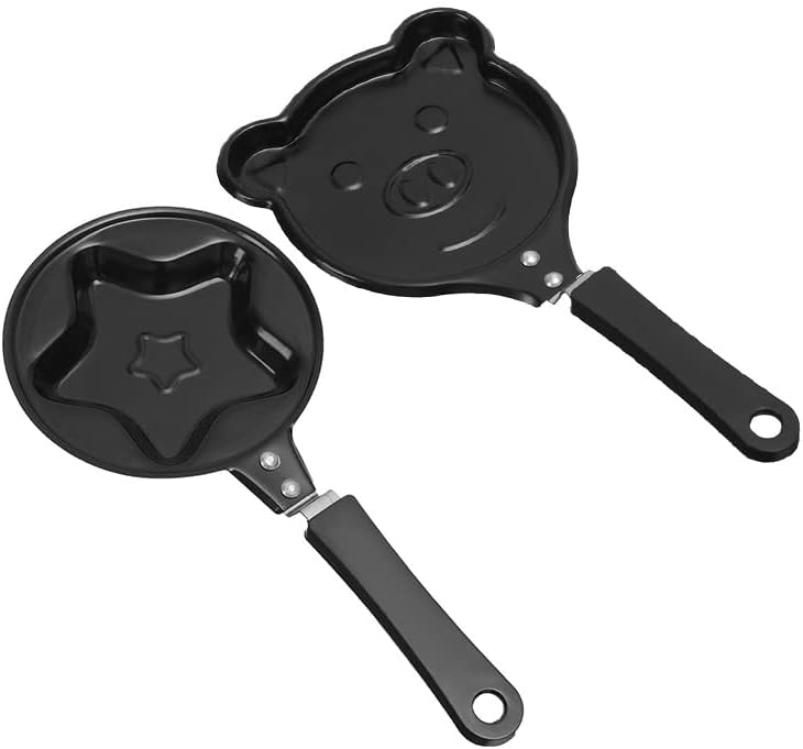 Cook pan Mini Pancakes Machine Breakfast Pot Egg Cake Flip Omelette Mold Non-Stick Frying Pan Pancake Maker for Home Kitchen Tools (Color : 2) (4)