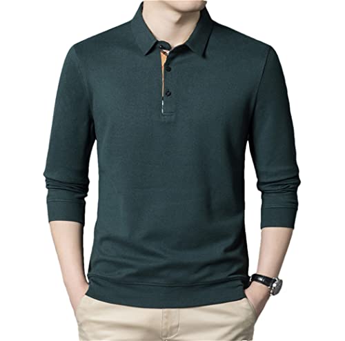 Polo manches longues hommes uni pour vos journées business casual au bureau