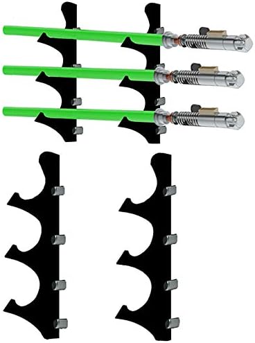 WANLIAN Soporte para sable de luz montado en la pared, adecuado para soporte de sable de luz, sable de luz, espada, sable de luz (1 juego de 3 capas