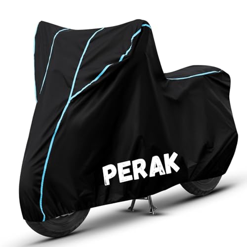 Image of Bike Cover for Perak 100% Waterproof, Dustproof & Scratch Resistant| Fully Bottom Elastic UV Resistant Heavy Duty Body Cover | All Weather Outdoor Use
