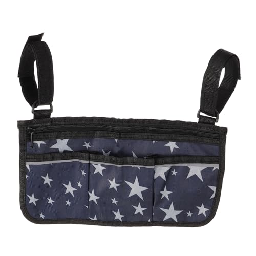 Beaupretty 車椅子用 アームレスト サイドバッグ 収納ポケット付き スト 電動