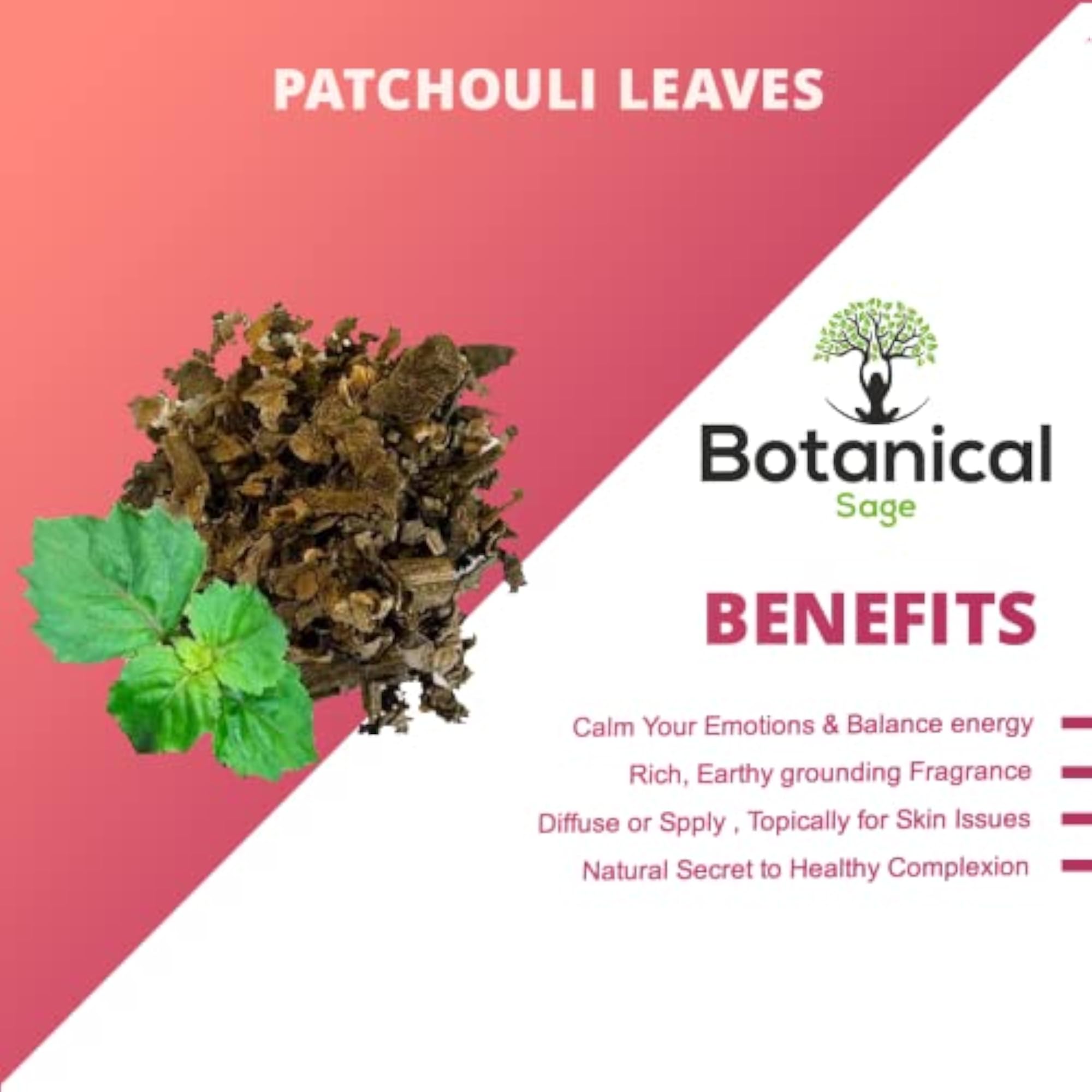 Botanical Sage - Dried Patchouli Leaves, 100g