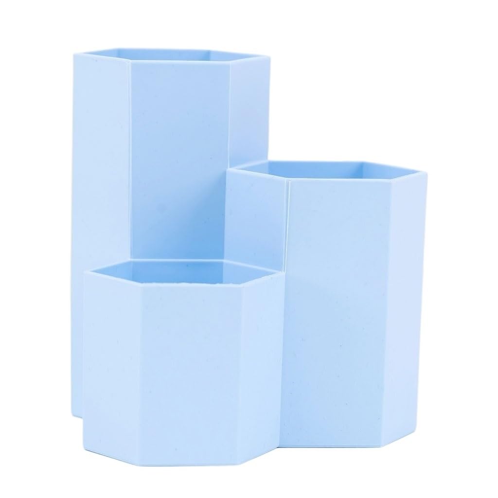 Porte-stylo hexagonal double niveau pour trier les crayons et brosses