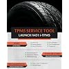 LAUNCH X-431 i-TPMS Tire Pressure Monitor System Service Tool Work with X-431 Scanner and i-TPMS APP Supports 315/433MHz Sensors - [Upgraded Version of TSGUN]
