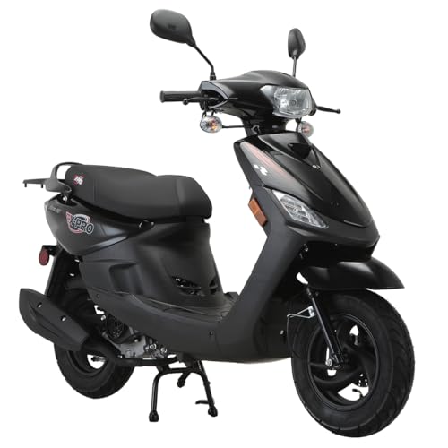 Image of X-PRO Bora 50cc Gas Moped Scooter for Adults - Automatic Transmission, 4‑Stroke Engine, Street Legal with Headlight, Rear Trunk, Front /Rear Suspension & DOT Tires