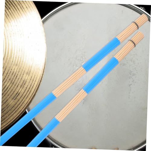 Conjunto de 19 piezas de baquetas de bambú Abaodam, varillas de percusión resistentes para jazz, música folclórica, grabación y viaje miniatura 5