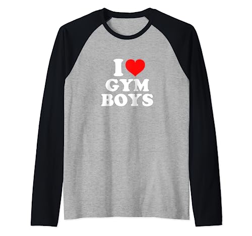 I Love Gym Boys Camiseta Manga Raglan