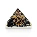 Piezo Electric Orgonite Pyramid with Bionized Black Tourmaline Crystals - Tested Cho Ku Rei Reiki Charged - Cell Phone Radiation Shield and EMF Protection Device -Negative Energy Transformer