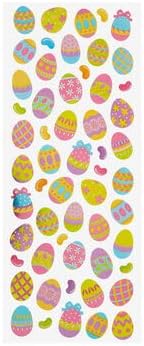 Miniatura 2 de Pegatinas de papel de aluminio de huevos de Pascua y gomas de gelatina para diario, álbumes de recortes, tarjetas, artes y manualidades, 56 piezas