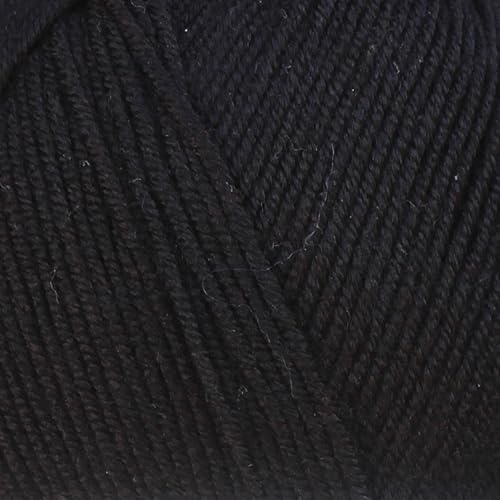 Image of Baby Dream Soft Yarn - 100% Acrylic, Premium Anti-Pilling, 3.5 oz (100g), 273 yds - Soft Yarn for Crochet and Knitting Projects (Black)
