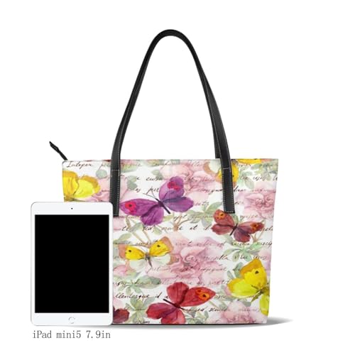 Sac à main papillon imperméable grand format et sac de travail polyvalent
