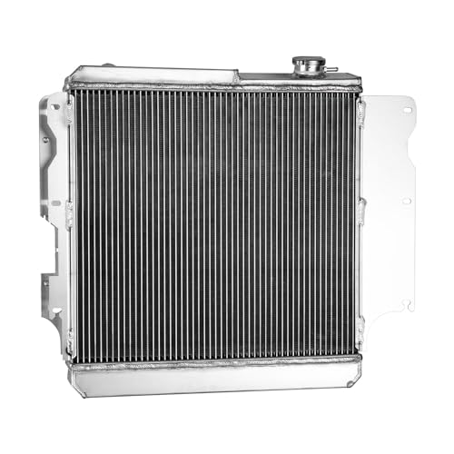 VIPDUHI Radiator Aluminum Compatible with 1987-1995 Jeep Wrangler TJ 1997-2006 1990 1991 1992 1993 1994 1998 1999 2000 2001 2002 2003 2004 2005 1988 1989 Rubicon Sport SE Sahara 2.4 2.5 4.0 4.2, 3 Row by VIPDUHI - Used condition - Image 5