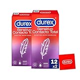  Durex duplo preservativos sensitivo contacto total 12 x 2 unidades