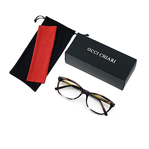 Image of OCCI CHIARI Womens Eyewear Frame Stylish eyeglasses with Non-prescription Clear Lens