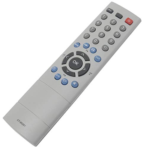 VINABTY CT-90281 Sub CT-90252 CT-90305 CT-90237 Replacement Remote Fit for Toshiba TV, gray - Image 2