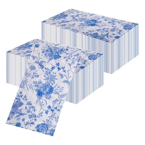 100pcs Vintage Celadon Party Napkins Cover