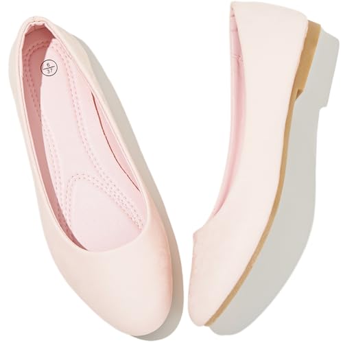 MEFOUND Women's Ballet Flats Shoes Comfortable PU Leather...