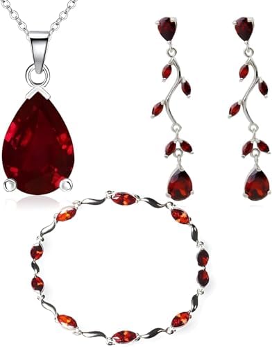 Crystalline Azuria Mujer 18ct Chapado en Oro Blanco Lágrimas Jueg...