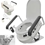 Sollevatore elettrico per sedile WC con telecomando, alzata per un maggiore comfort, assistente rialzato plug-in con funzione di asciugatura