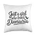 Just A Girl Who Loves Dinosaur Throw Pillow