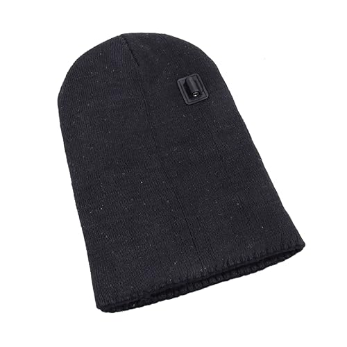 Bonnet chauffant noir Healvian tricot chaud pour stopper le froid