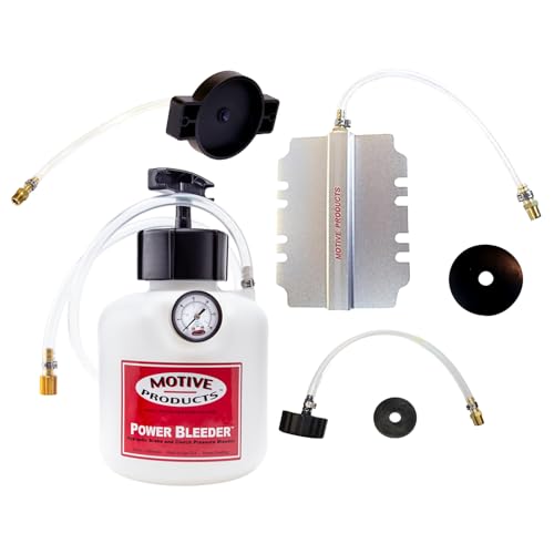 Motive Products 0250 Universal Power Bleeder 2-Quart Tank with Hose and Hydraulic and Clutch Adapters Motive Products 0250 Universal Power Bleeder 2-Quart Tank with Hose and Hydraulic and Clutch Adapters
