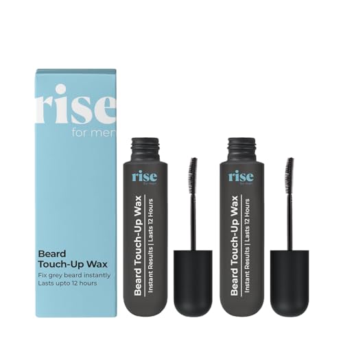 Image of Beard Touch-Up Wax | Instant Beard Colour | Quick Grey Beard Fix with Argan Oil | Smudge & Water Resistant Beard Touch Up For Men | Up to 12 Hour Hold - Pack Of 2