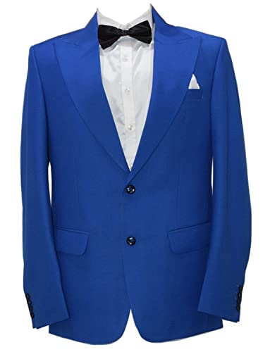 Blazer Homme à Un Bouton et Revers Veste de Smoking Chic pour Banquet