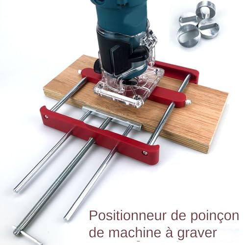 Outil de menuiserie et gabarit de mortaise pour connecteur d'assemblage - 8