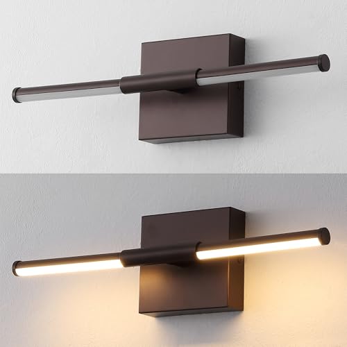JONATHAN Y 16.25" Oil Rubbed Bronze Modern Dimmable Integrated LED Wall Sconce, Minimalist Adjustable Metal Vanity Light for Bathroom Mirror, Bedroom, Hallway, 3000K, ETL Listed (JYL7039D) by JONATHAN Y - Image 6
