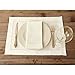 Solino Home Ivory Napkins Set of 4 - Cotton Linen Hemstitch Dinner Napkins Cloth 20 x 20 Inch for Spring, Easter, Mothers Day - Handcrafted and Machine Washable