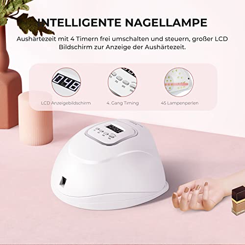 Nageltrockner Poniso 150W – UV LED Lampe für Gelnägel