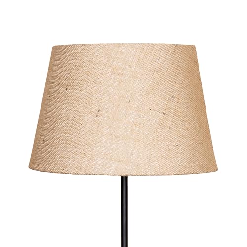 Image of Divine Trends Natural Jute Tapered Lamp Shade 12 inch Inches Bottom Diameter Compatible with E27 & E14 Holders (Pack of 1)