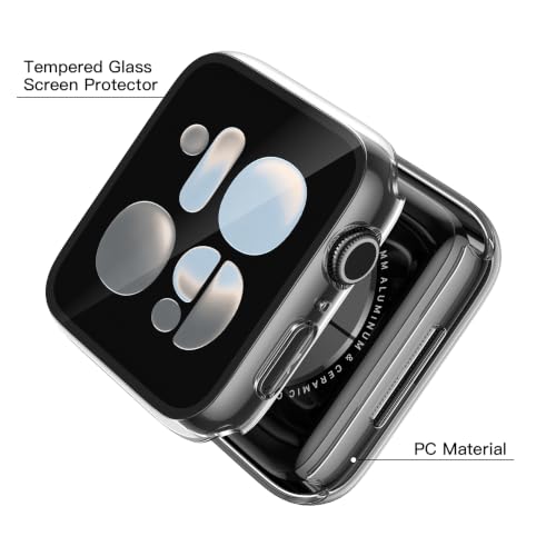 Image of Misxi 2 Pack Screen Protector Case for Apple Watch Series 12 46mm